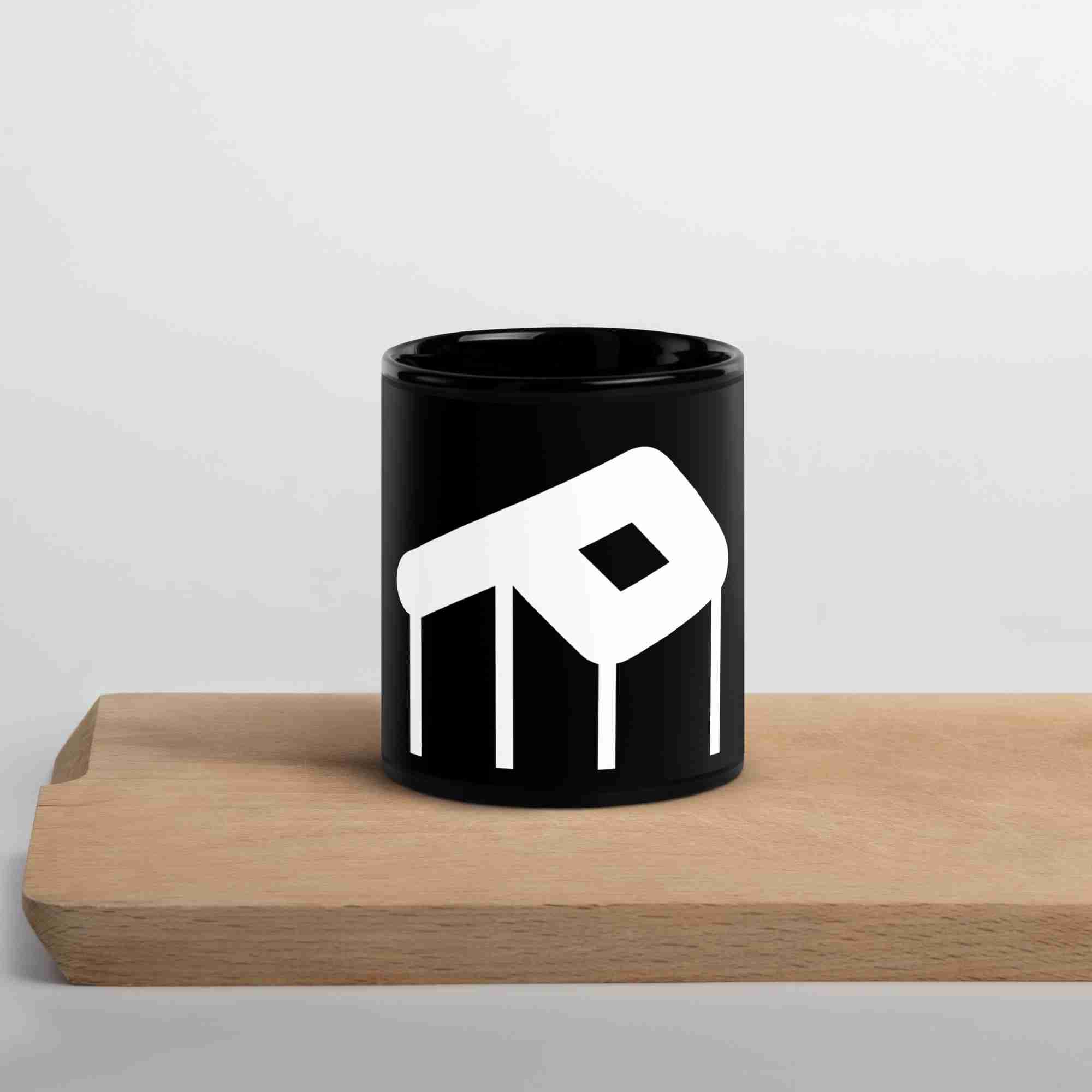 Puppedy™ Black Glossy Mug