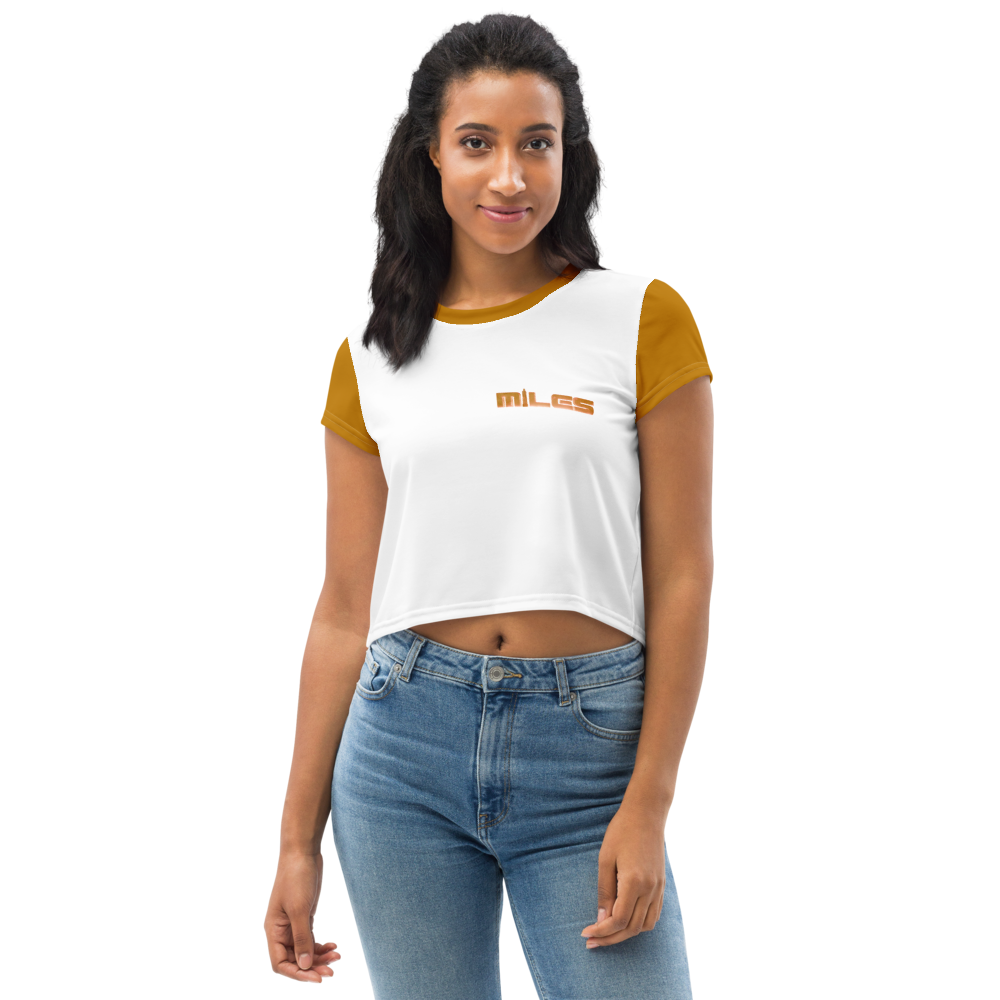 Puppedy™: Miles All-Over Print Crop Tee - Image 2