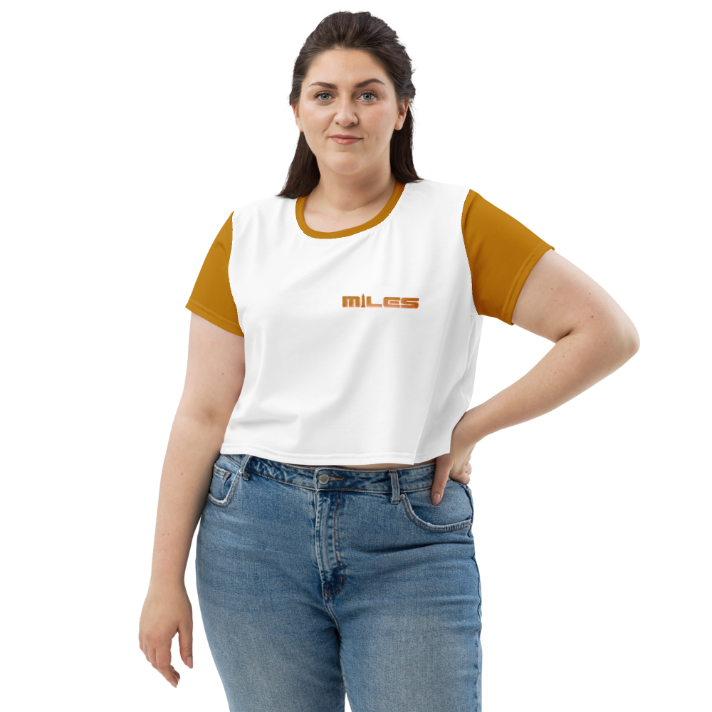 Puppedy™: Miles All-Over Print Crop Tee - Image 3