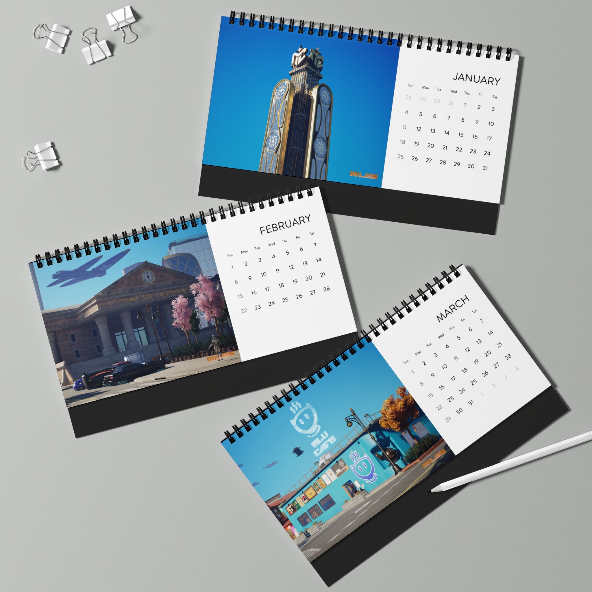 Puppedy™ Miles Desktop Calendar - 2026 - Image 4